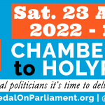 Pedal on Parliament 2022 web banner featuring polar bears and a penguin on a cargo bike